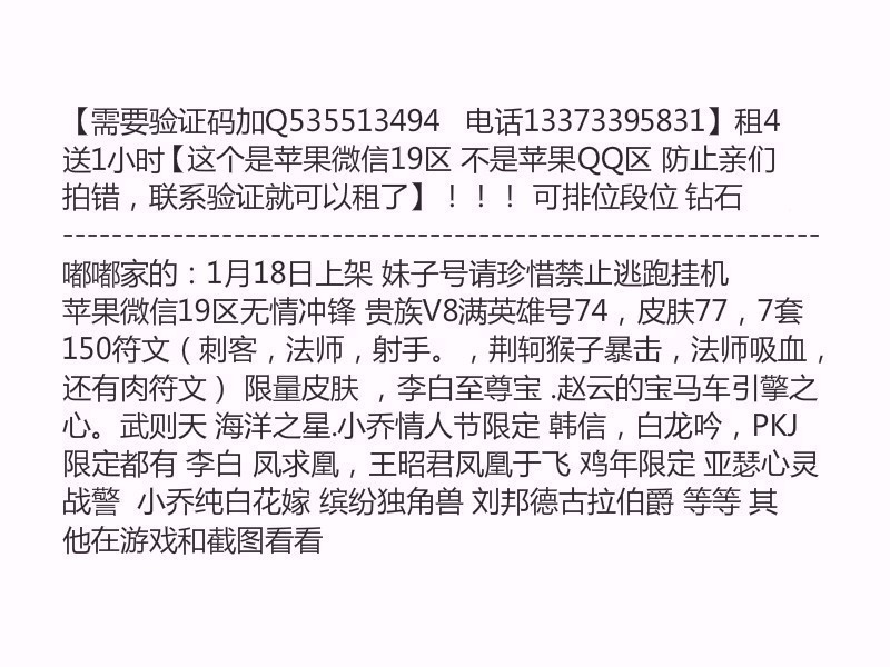 王者荣耀租号