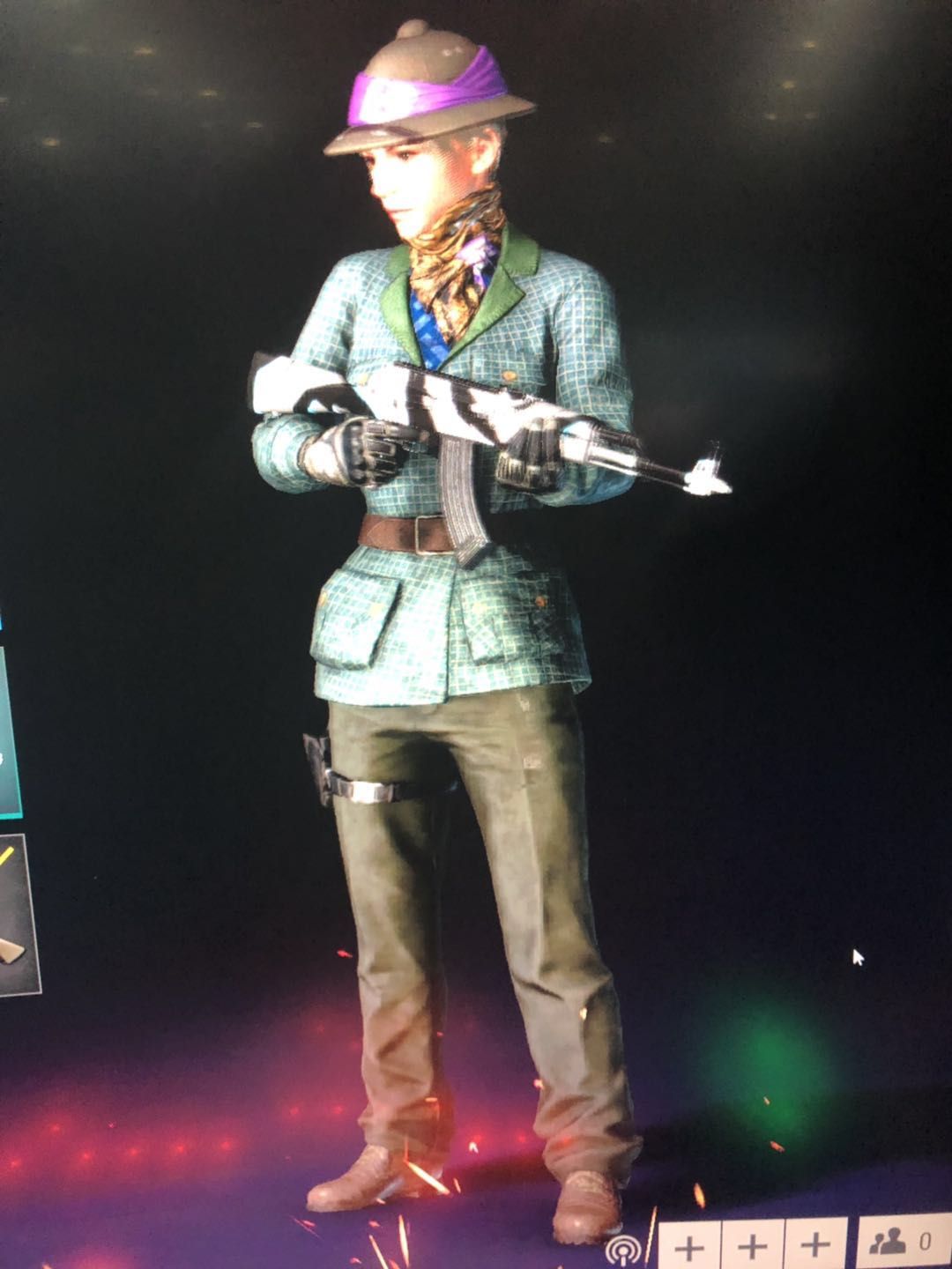 刀锋衣黄金m4黄金sks绝版vk套装