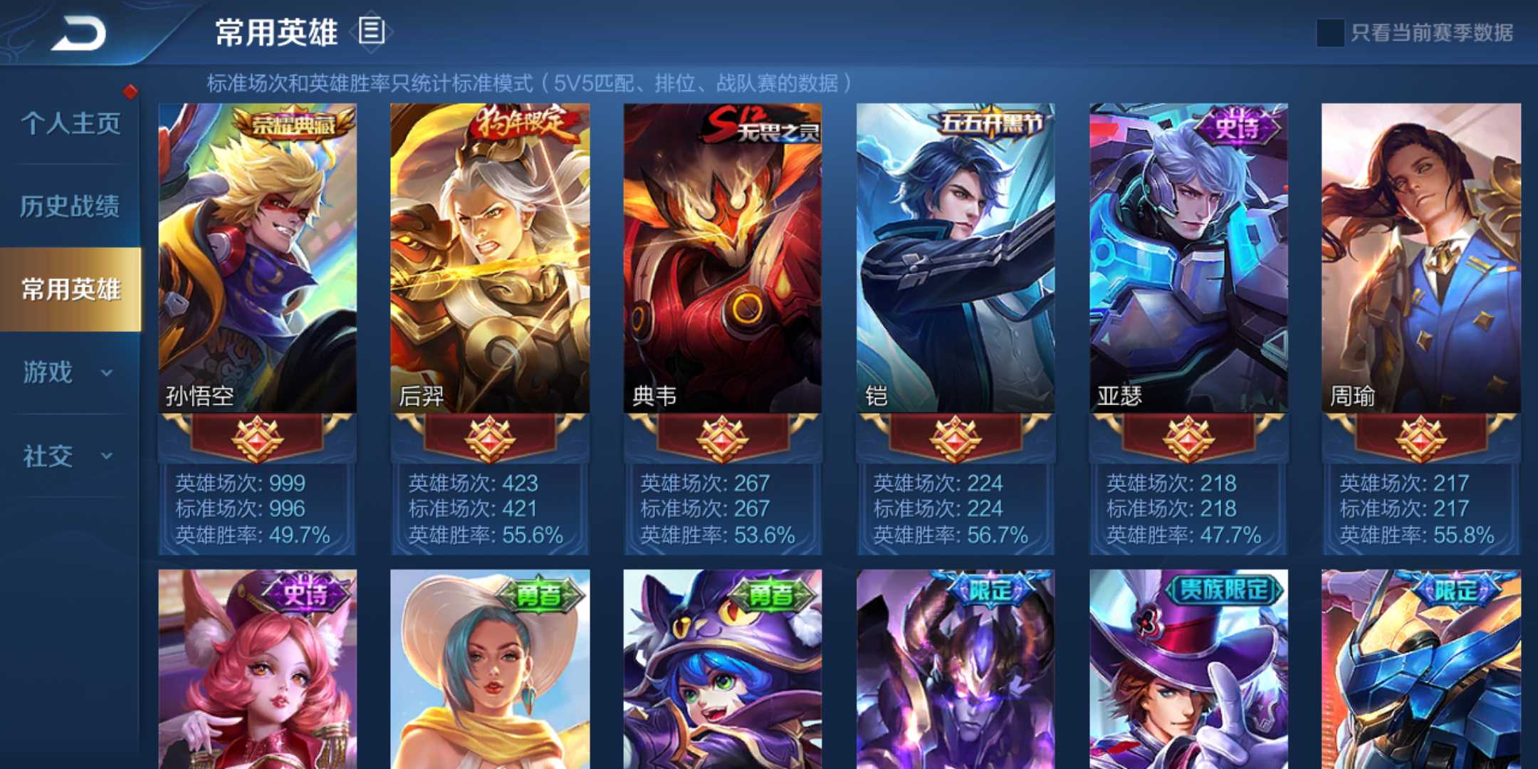 猴子全系,天魔缭乱,光辉之晨,至尊宝,冠军飞将等