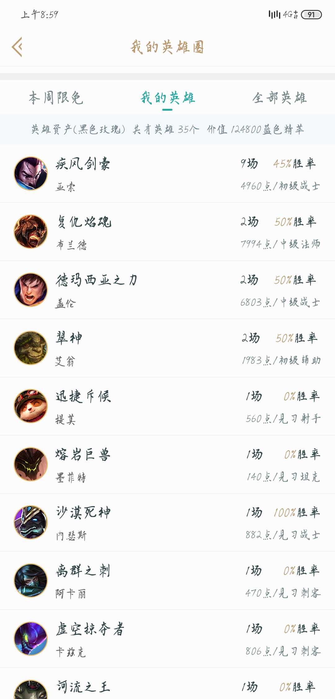 英雄联盟租号
