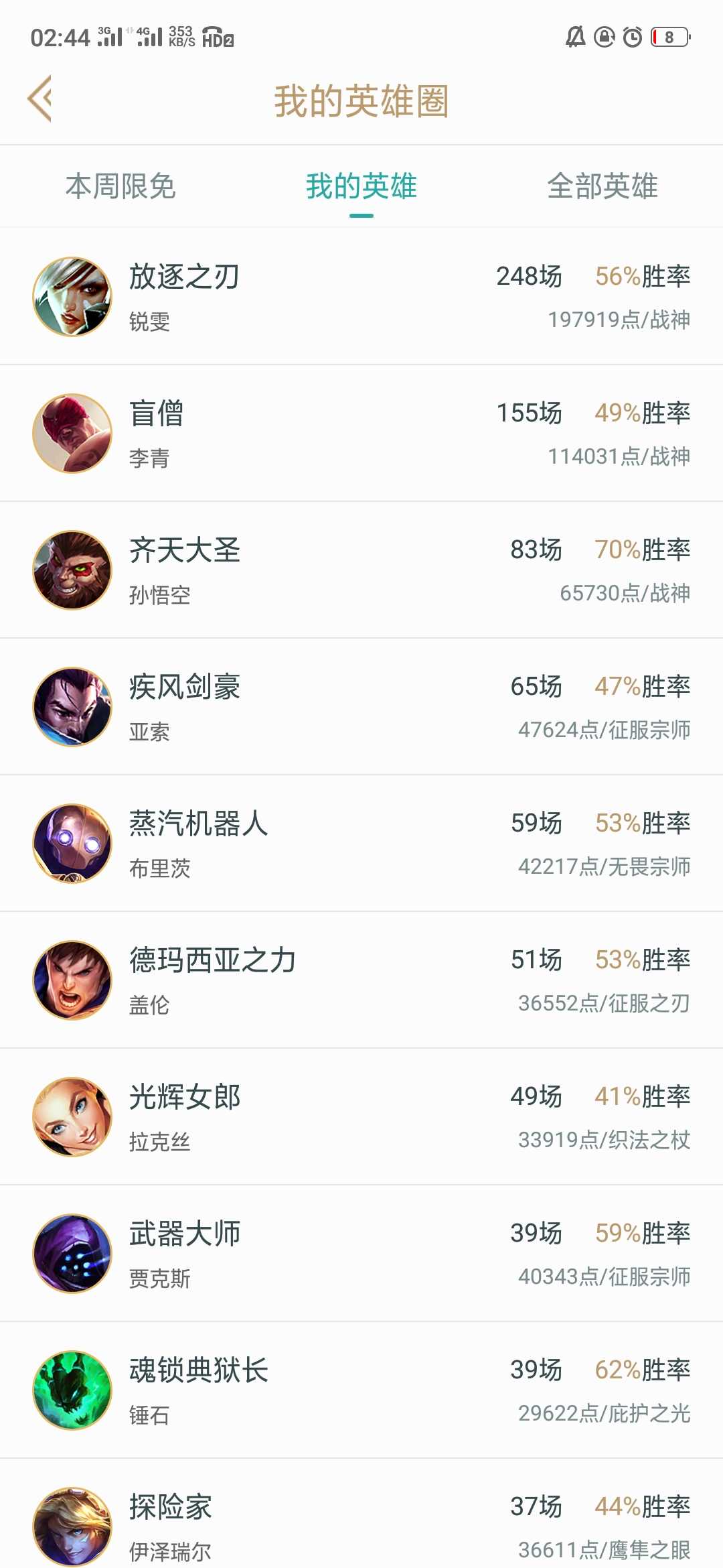 英雄联盟租号