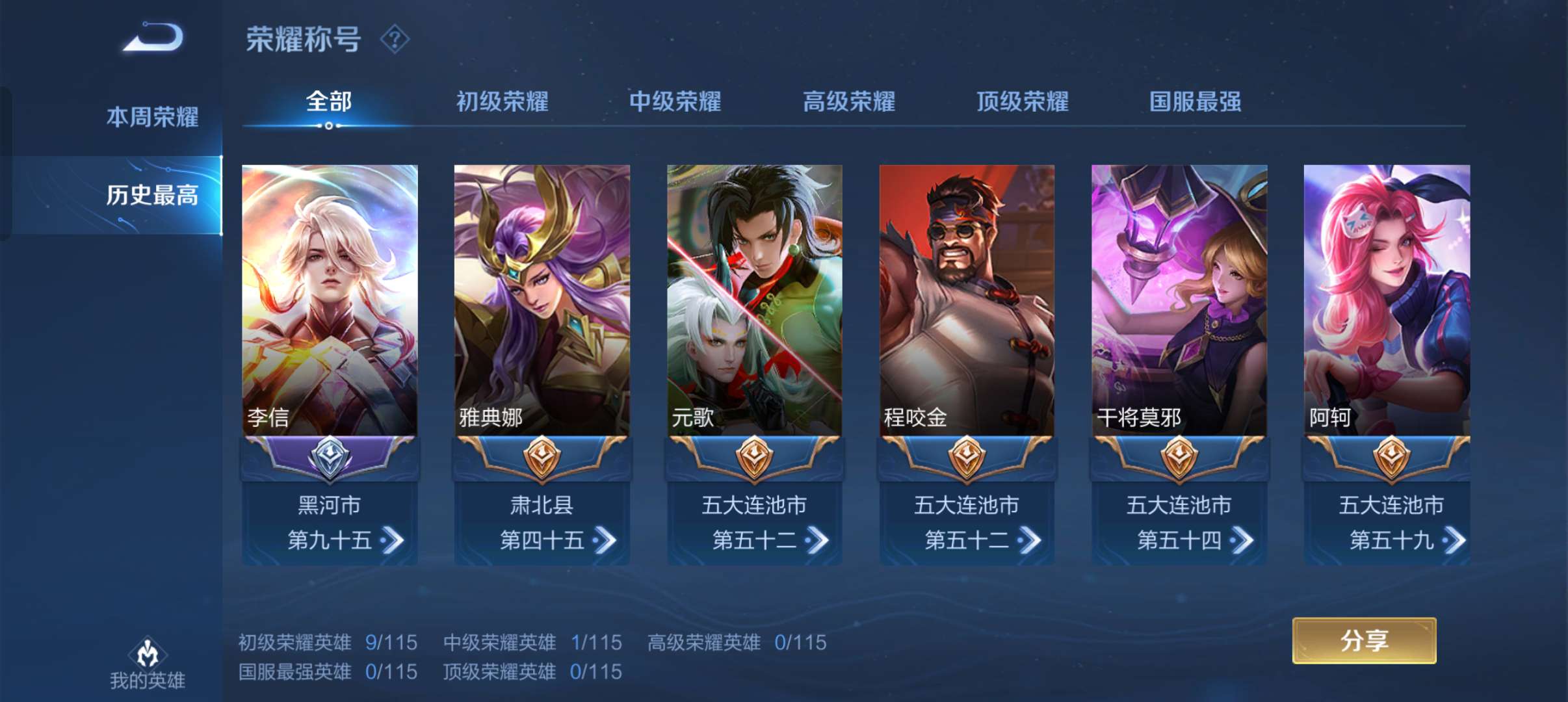 王者荣耀租号