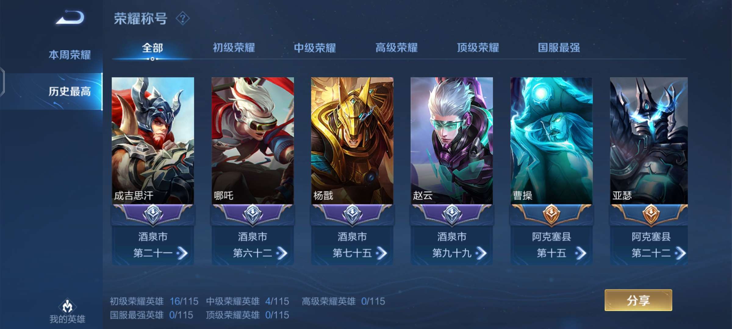 王者荣耀租号