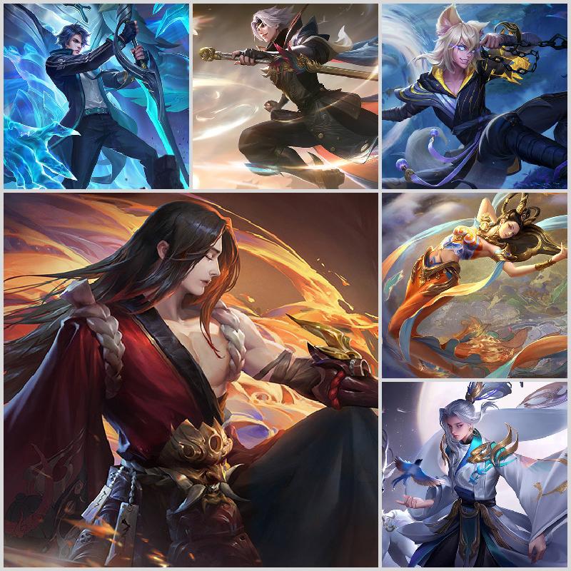 191皮78鸣剑曳影/零号赤焰/一念神魔/御风骁将/时雨禁言此王者荣耀