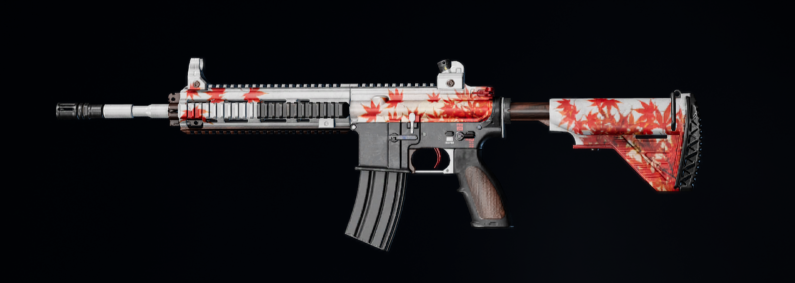 枫叶m416 荣耀ak 橙子m416 雪地aug皮肤