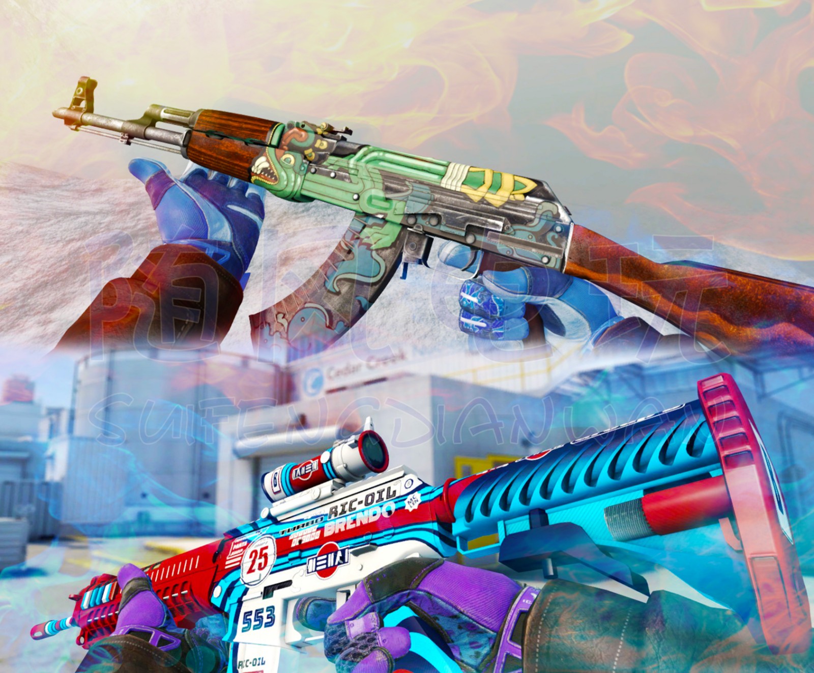 随风骷髅匕首蓝宝石蝴蝶刀潘多拉略磨双栖龙狙咆哮意式拉力医生