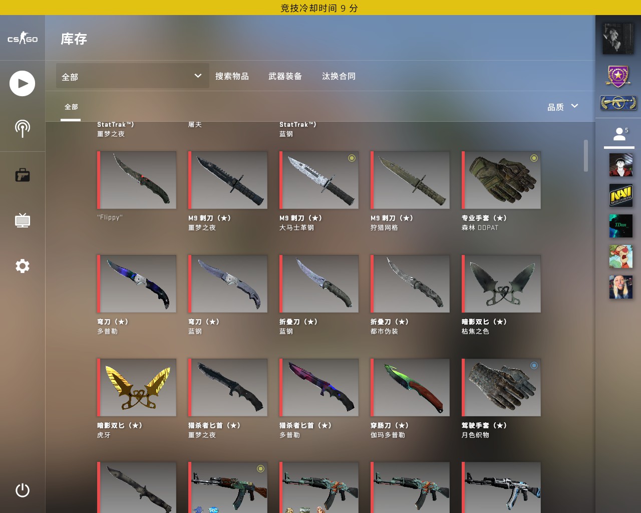 只休闲龙狙咆哮火蛇双手套主站全齐20把刀9w库存