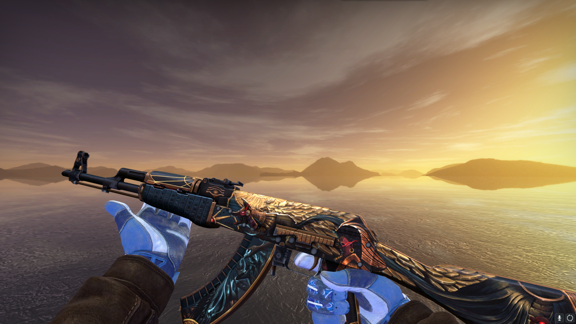 【撒盐】可完美82双栖手套渐变豹刀印花集新ak阿努比斯_csgo_国际服