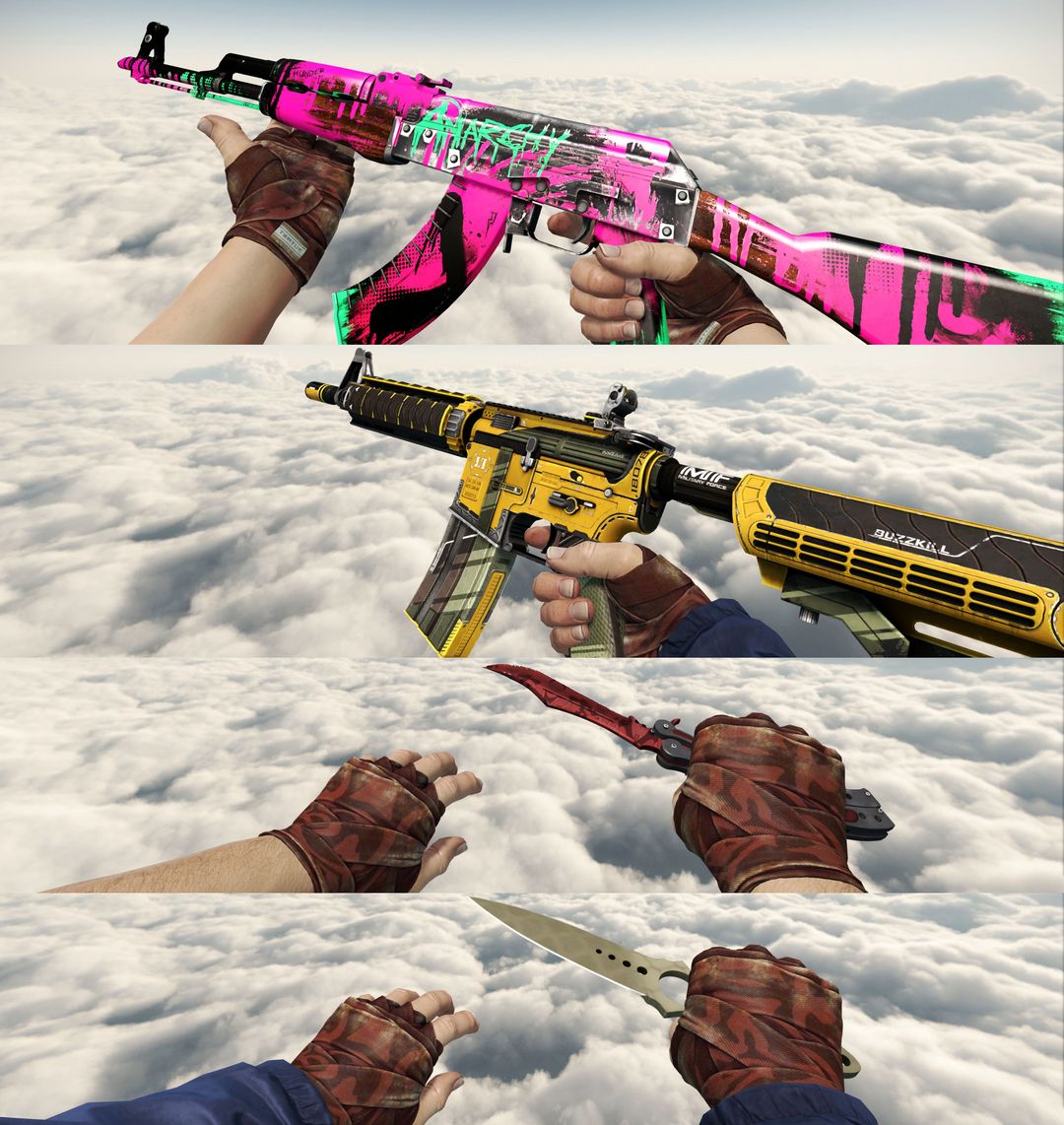 可5e完美★屠夫蝴蝶刀裹手骷髅匕首野火燃聊喷射器主战齐此csgo张号