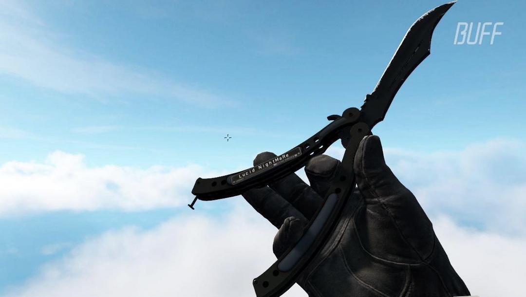 只可以人机纯黑套装运动手套夜行衣蝴蝶刀噩梦之夜73黑色魅影套