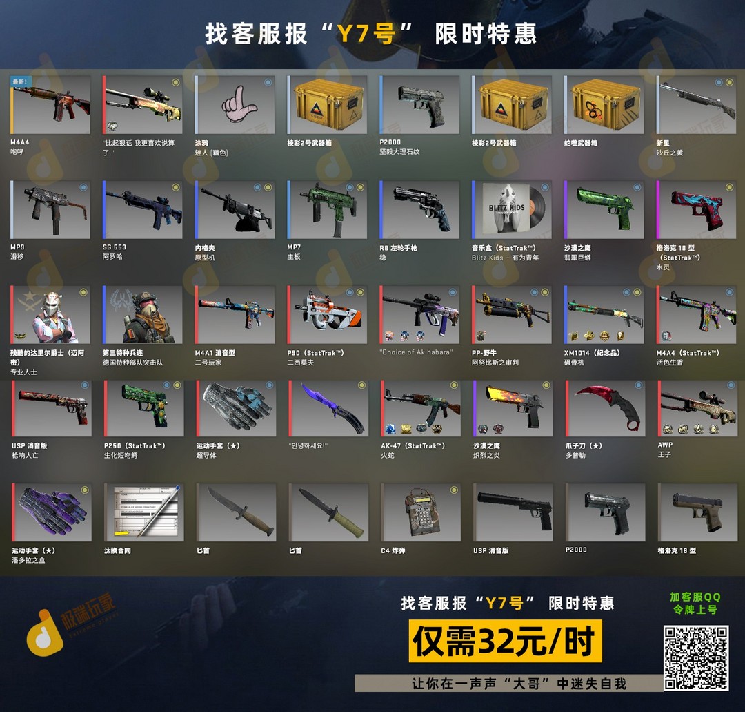 龙狙丨永恒丨蓝宝石蝴蝶丨潘多拉手套丨咆哮丨野荷_csgo_国际服_国际