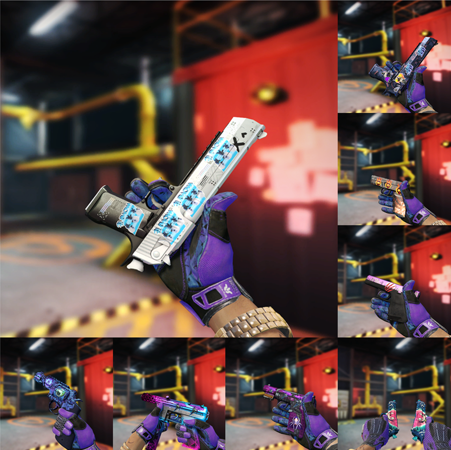 10785e完美82潘多拉手套蓝m9渐变烫手刀夜愿印花集鬼退治此csgo