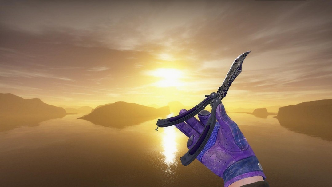 可5e完美78自由之手蝴蝶刀 小潘多拉手套 夜愿死神龙王变色龙此csgo