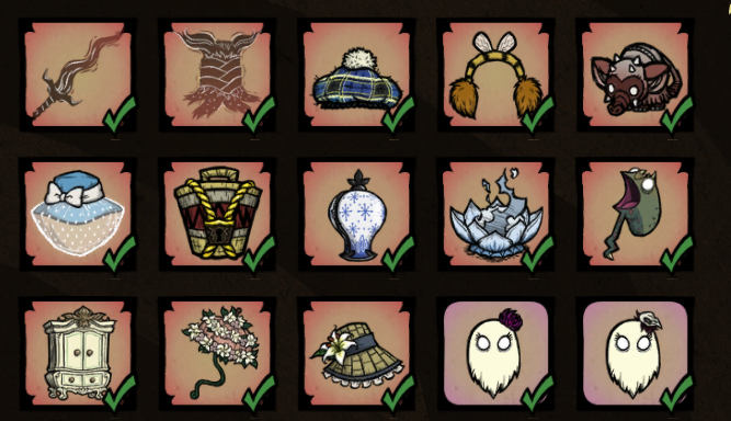 饥荒联机版暴食系列皮肤和其它各种皮肤