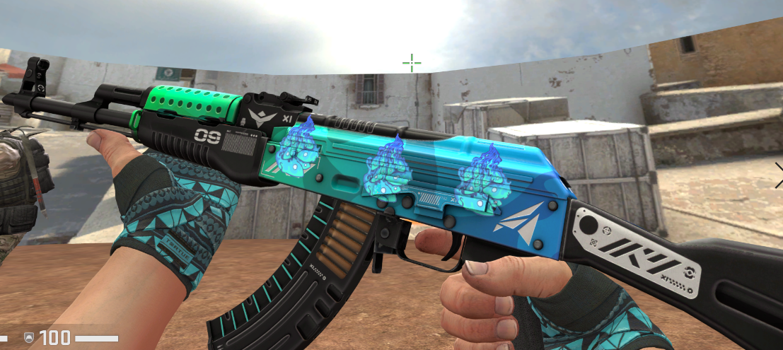 只可完美 茄子极品湖蓝爪套印70崭新意式皇帝可燃冰70主站全_csgo