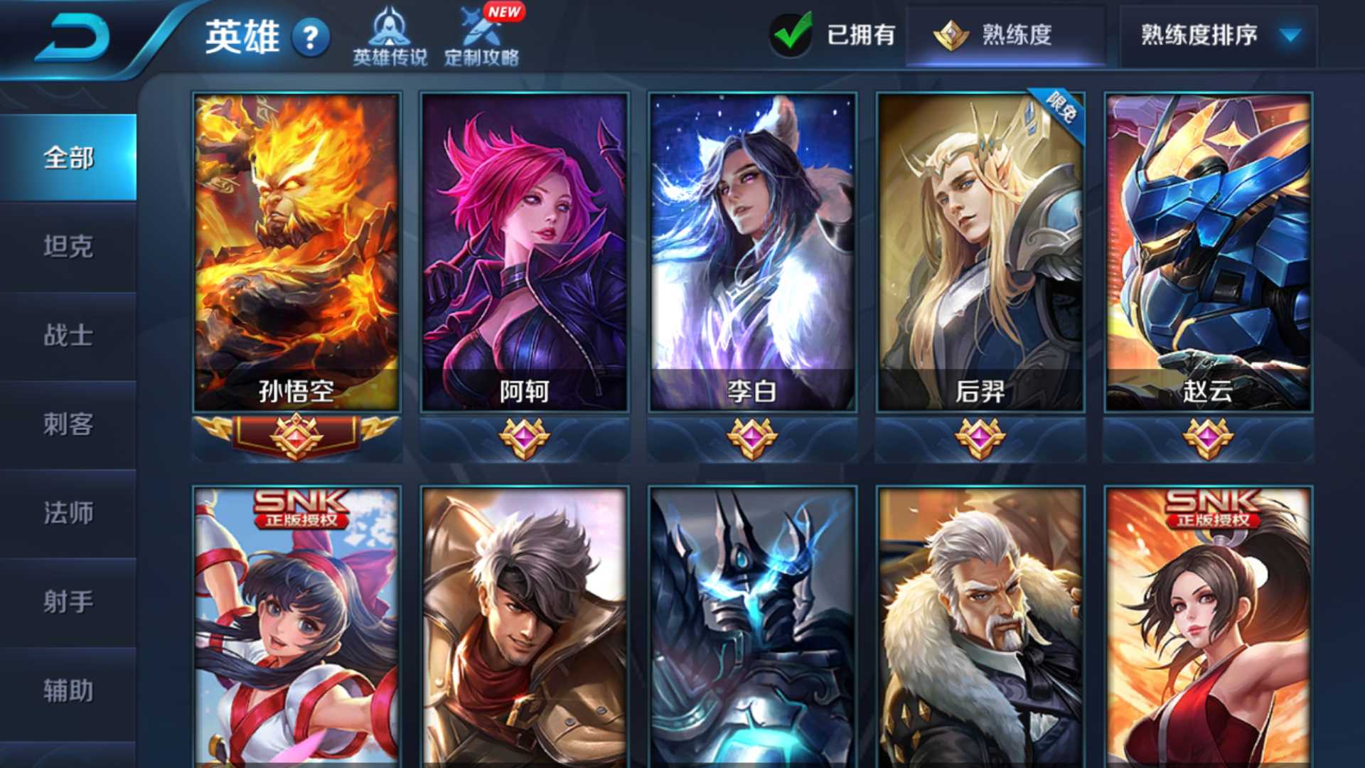 54英雄☆30皮肤☆qq1区☆地狱火引擎末日机甲天魔千年☆此王者荣耀