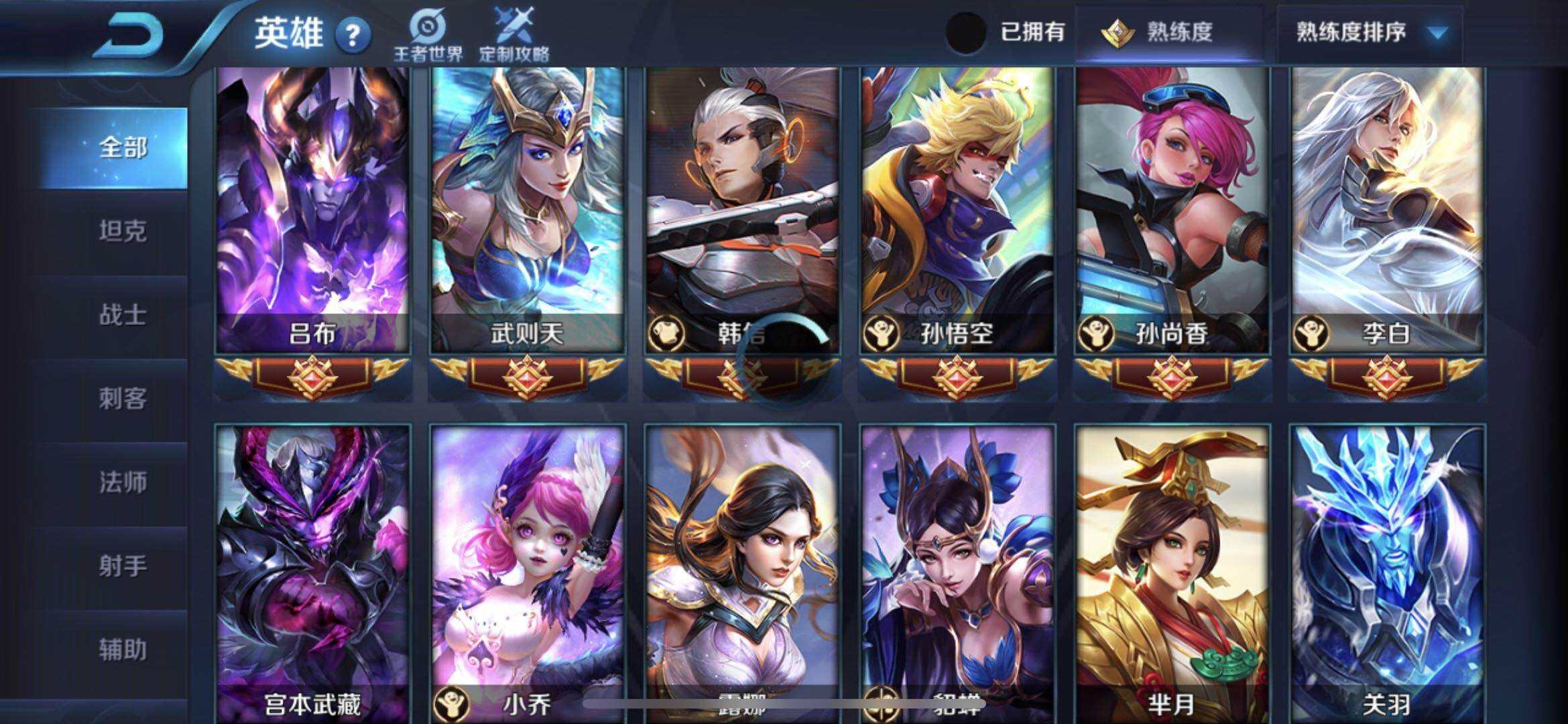 尊全服第一■86英雄220皮满限定■全息碎影星空梦想天魔冰封