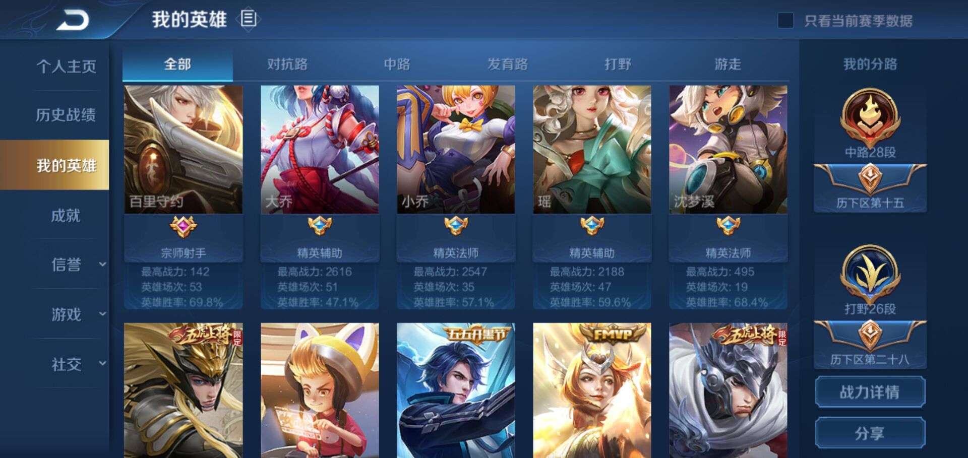 禁言【历史国服露娜】历史万战露娜露娜全皮主页3省可带妹