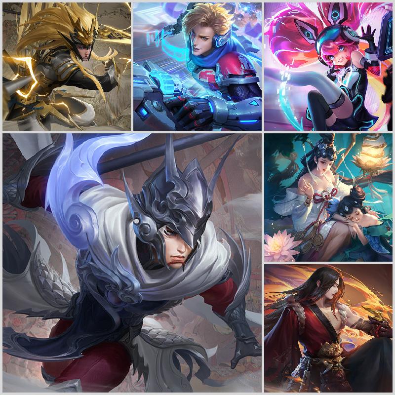 v8/130皮肤一典藏/杀手不太冷冰锋战神天秀启御风骁将神威此王者荣耀