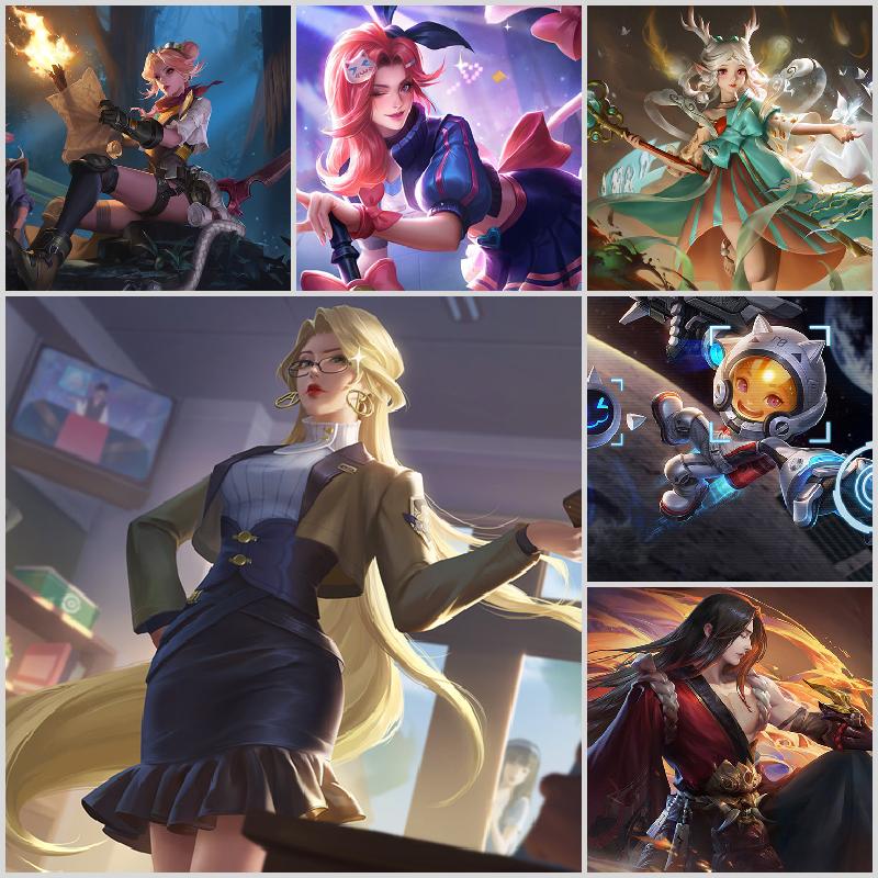 v10 340皮】鸣剑倪克斯天鹅-金貂百木永昼赏金猎手李逍遥此王者荣耀