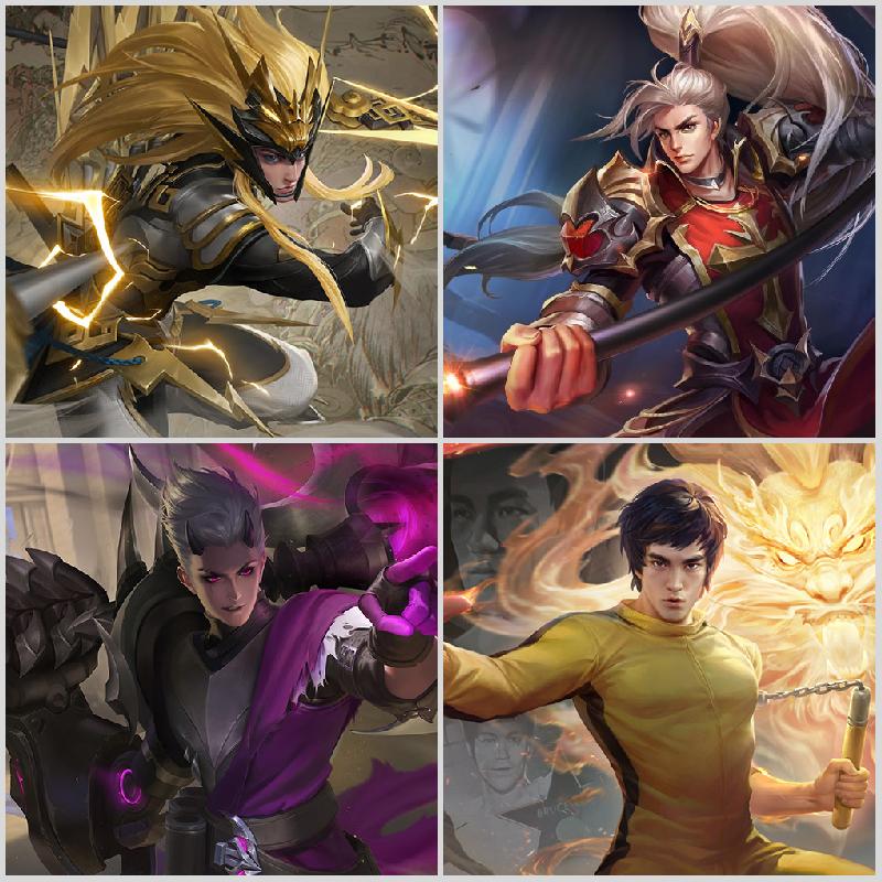 【v4 50皮】马超神威 无双飞将 韩信傲雪梅枪关羽冰封战神此王者荣耀