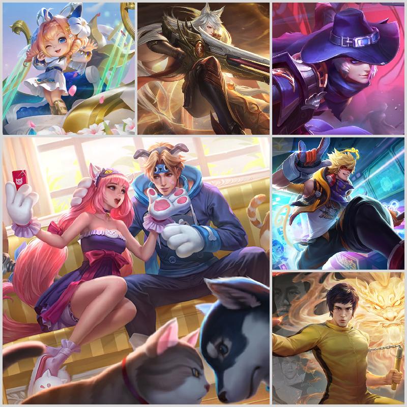 【v8 156皮】全息飓风金貂至尊宝青龙朱雀天狼绘梦此王者荣耀账号已