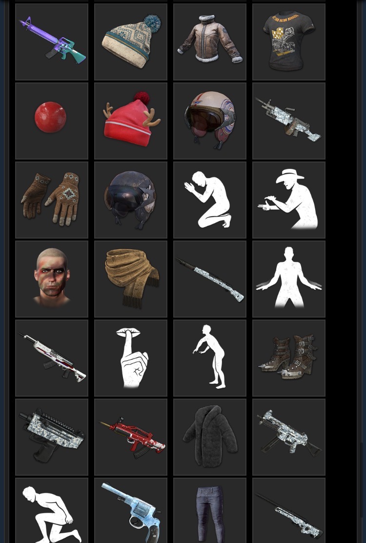 绷带手套,银色m4,甜饼m762,雪花qbz,绝版浴袍套装